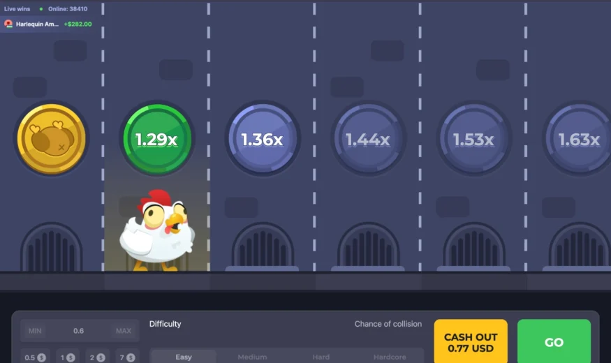 chicken road demo screen